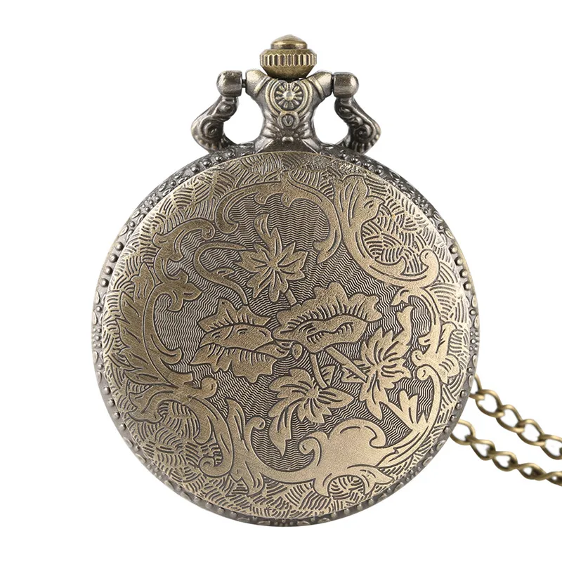 Retro Mens Pocket Watch Hunting Pattern Classic Fobs Numeric Scale with Chains Convenient Practical for Men Women | Наручные часы