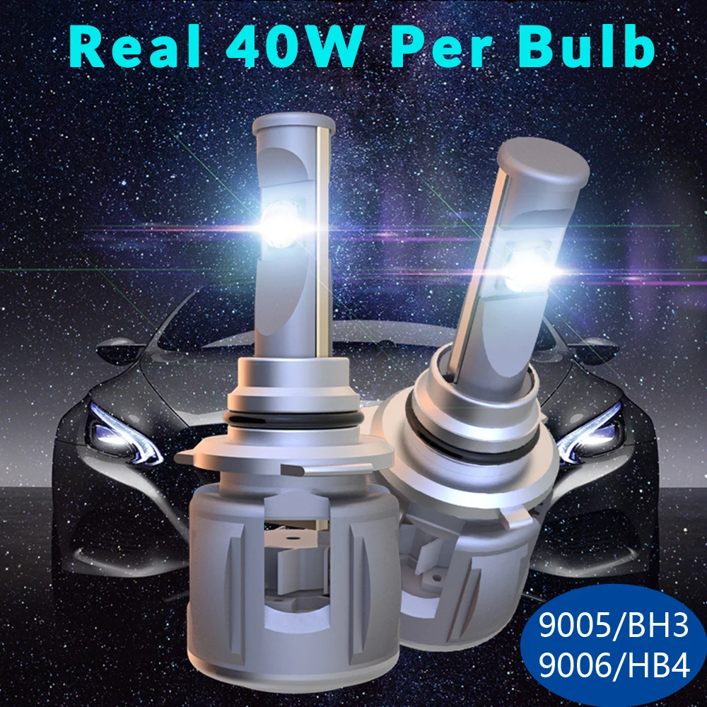 XHP70 HB3 светодиодный лампы 6000 k для передних фар Puissante высокий свет 120 w 15600lm HB4 9006