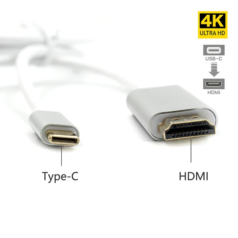 4K USB C к HDMI кабель Тип HDTV hdmi для Lenovo ThinkPad X1 2018 MacBook Pro samsung S8 S9 NOTE8|Коробки передач и