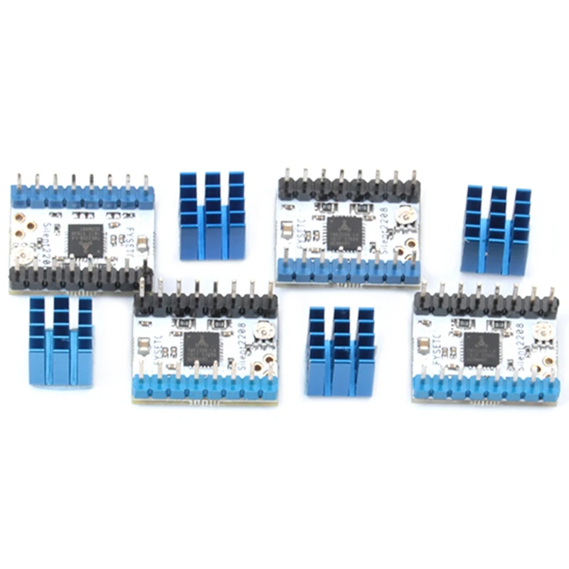 Модный Супер Бесшумный модуль шагового двигателя Tmc2208 V1.2 Stepstick + радиатор для 3d