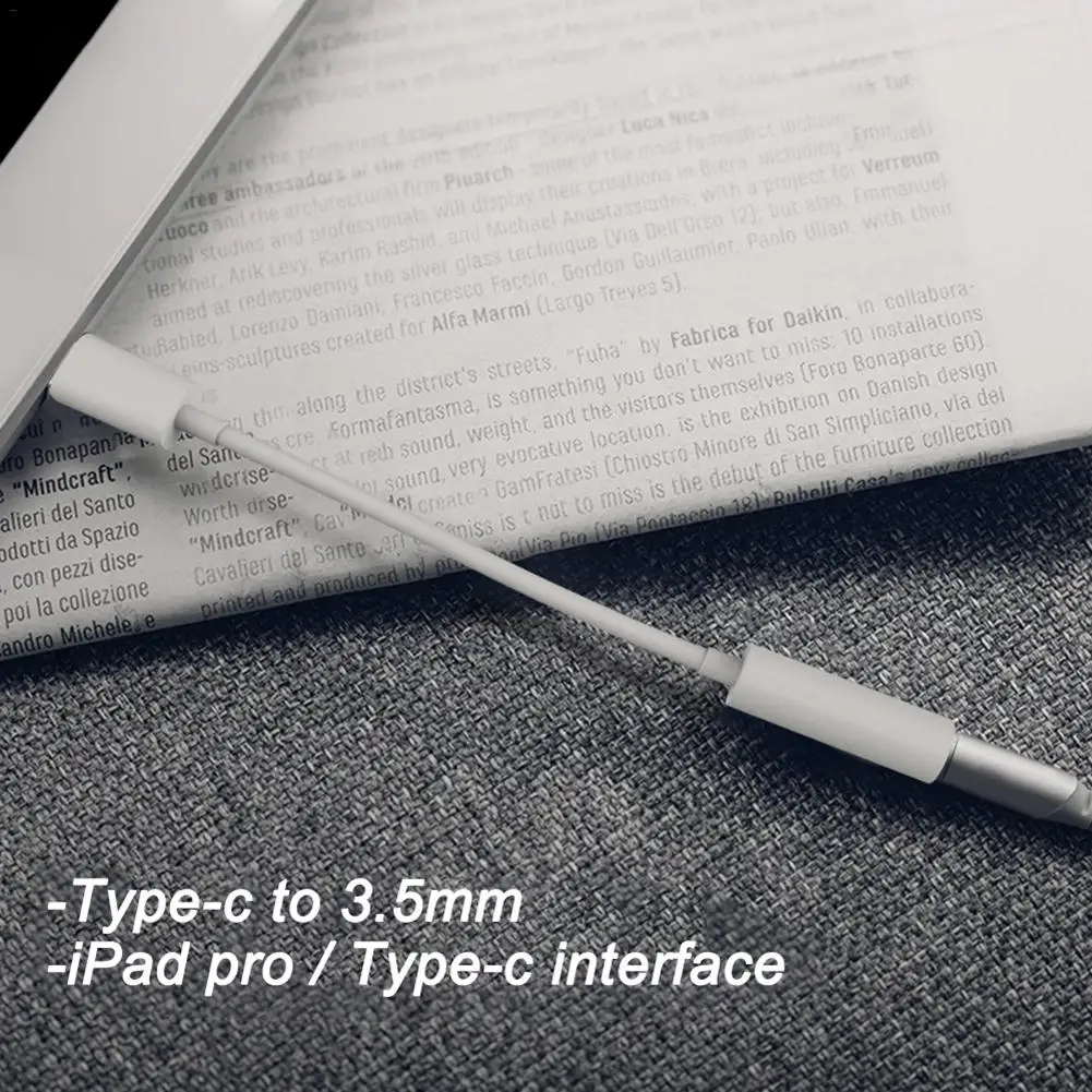 USB-C до 3 5 мм гнездо аудио динамик микрофон адаптер для наушников кабель IPad Pro