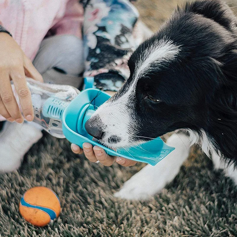 Бутылка для воды собак портативная прогулок путешествий пеших