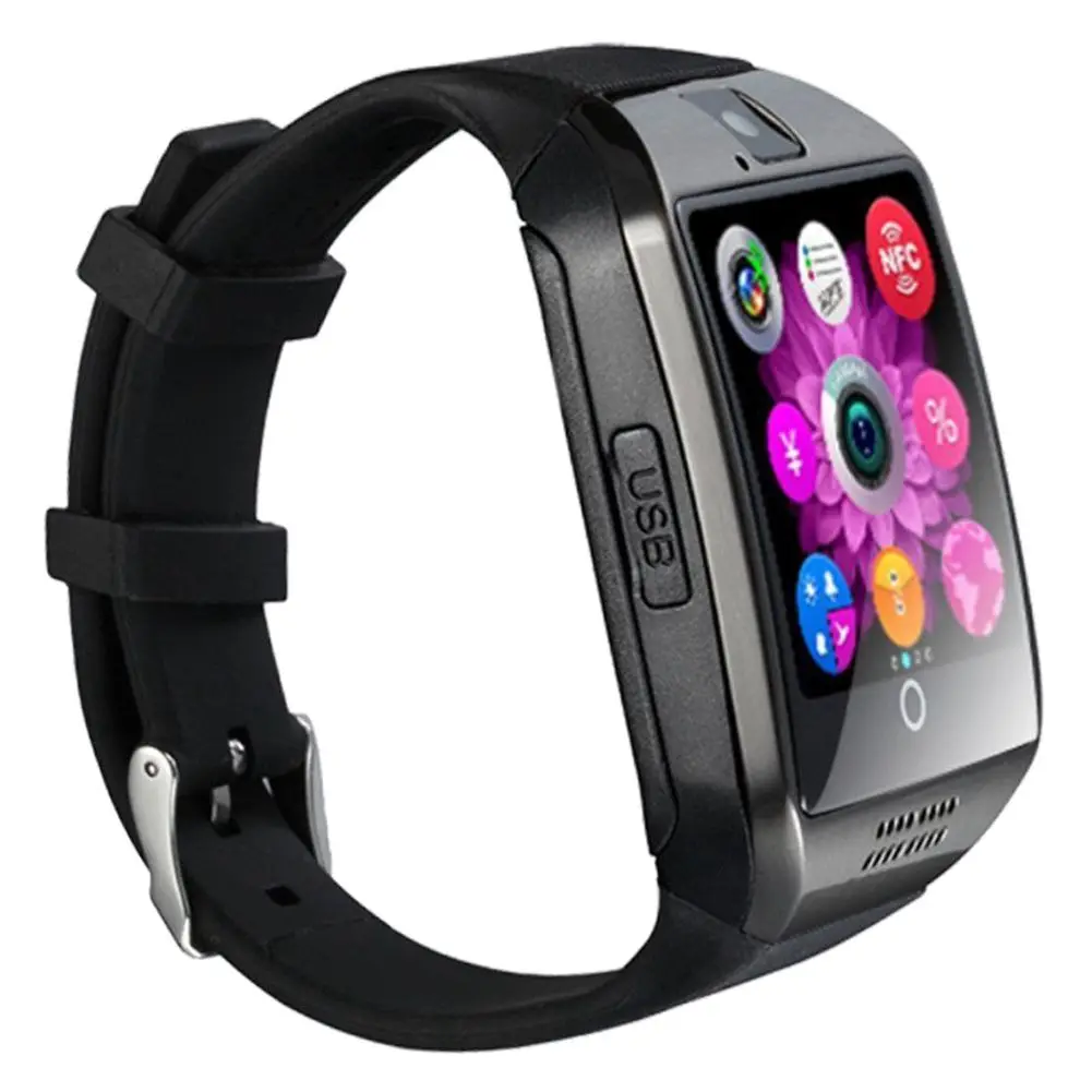 Новейший Q18 Смарт часы Bluetooth Smartwatch телефон с камерой TF/sim карты Слот для Android samsung