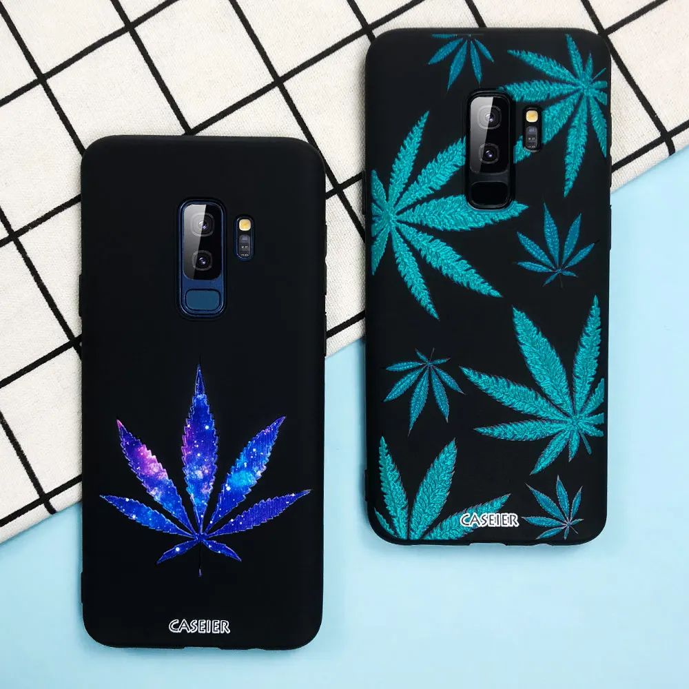 Чехол для телефона CASEIER 3D с рисунком листьев Samsung Galaxy S7 S8 S9 S10 Чехлы A3 A5 J7 J5 J3 мягкая
