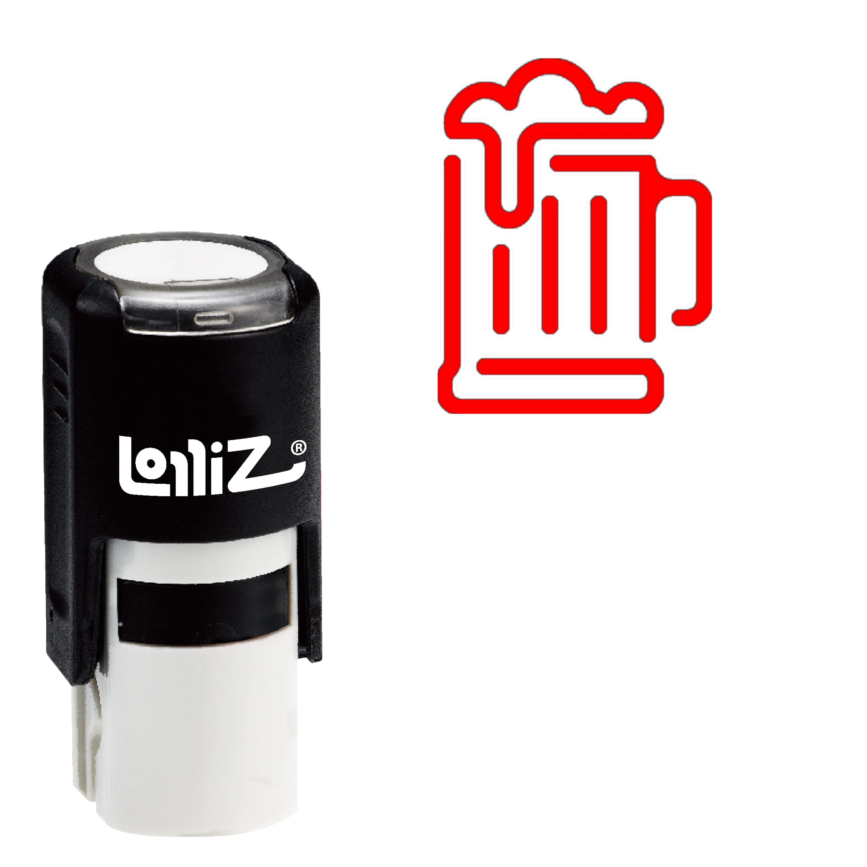 

LolliZ Beer Self-Inking Rubber Stamp - Modern Symbol Series