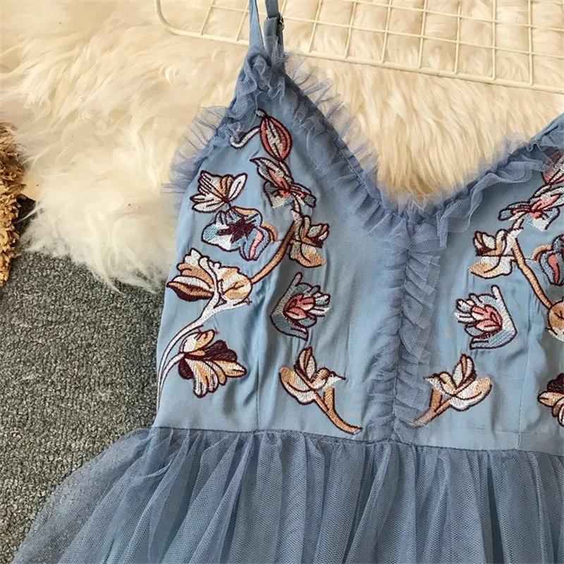 Женское платье с цветочной вышивкой и кружевами для вечеринок Vestidos стрейчевое