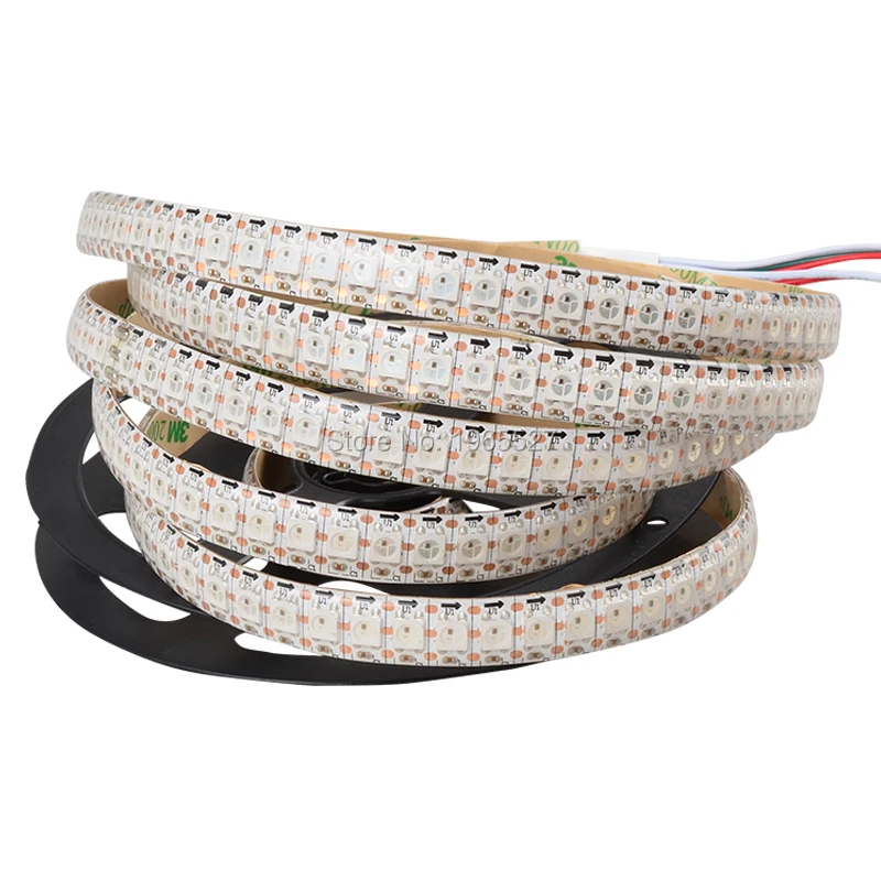 2 м 144 светодиодный s/М Адресуемых СВЕТОДИОДНЫЙ полосы SK6812 пикс./м 5050 SMD RGB пикселей