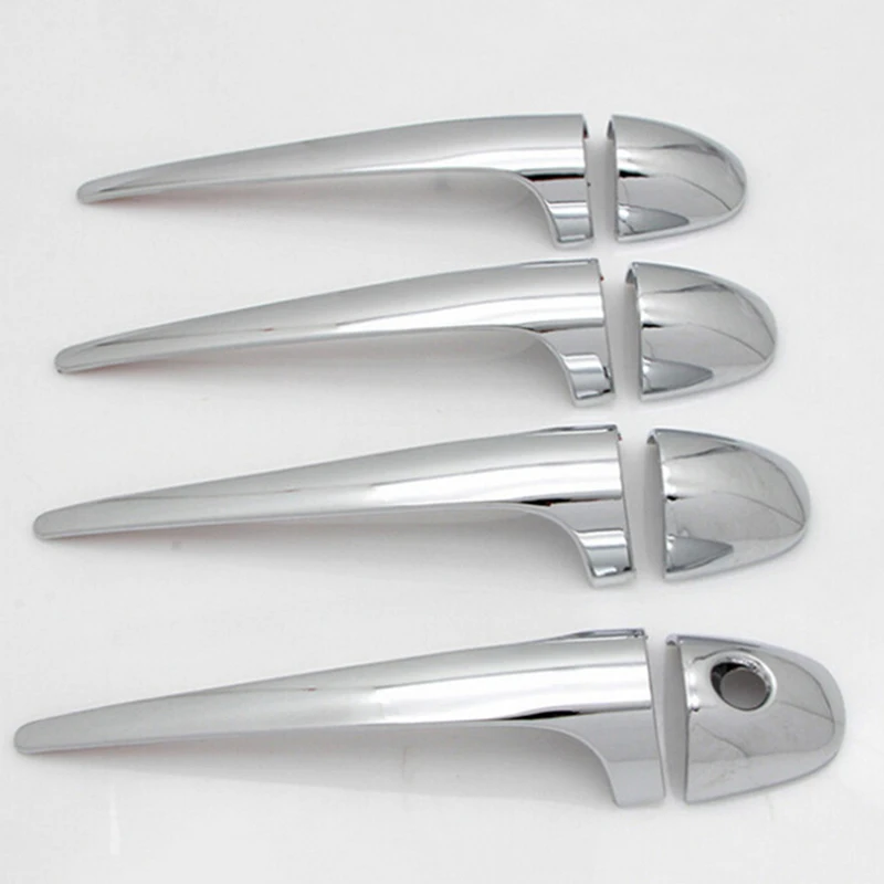 8 шт./компл. серебристый ABS хромированная боковая дверная ручка Накладка для 2013-2018