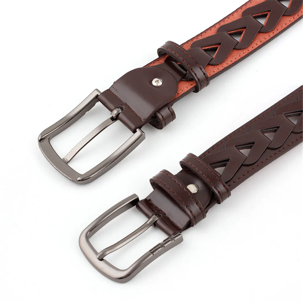 New Fashion Wide Genuine Leather Belt Women Without Drilling Luxury Hollow Out Jeans Belts Female Quality Cinturon Mujer | Аксессуары