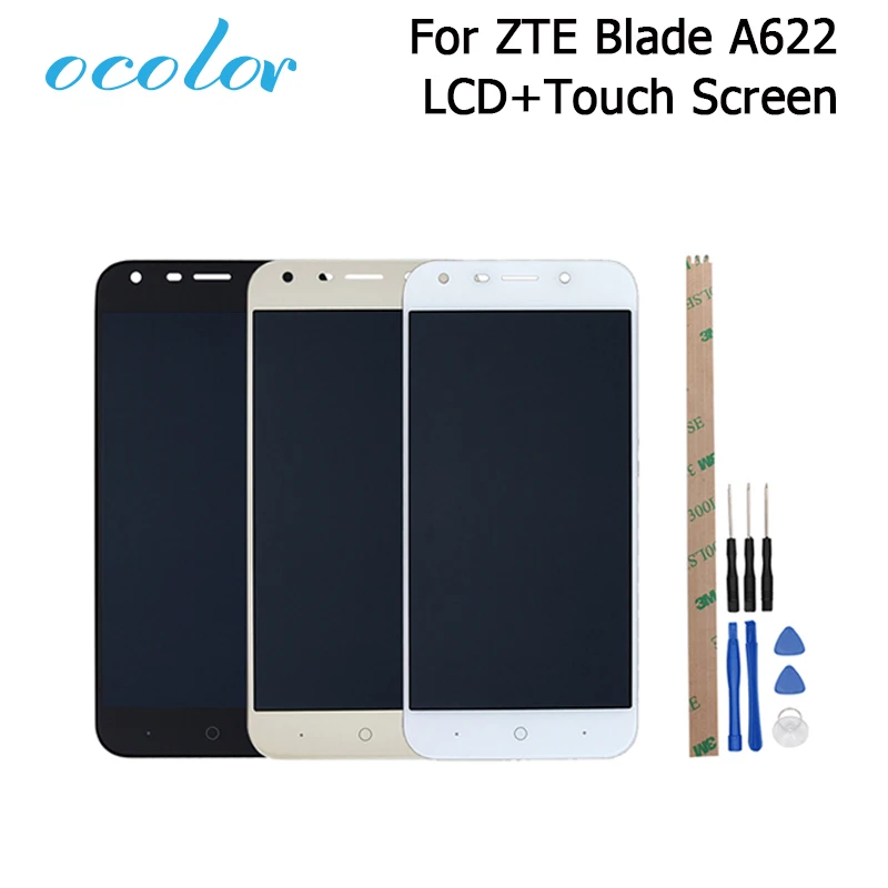 Ocolor для ZTE Blade A622 ЖК-дисплей и фотоэлемент Замена с инструментами + клей | Мобильные