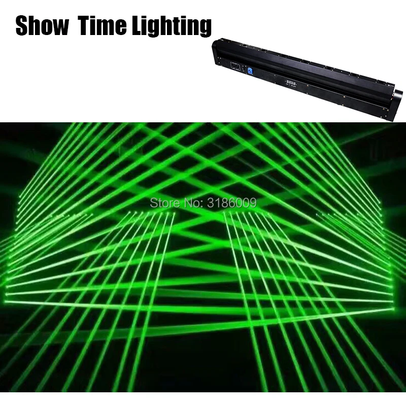 

Hot Sale 8 eyes Laser Moving Head line Laser System Show 8 heads Red Green Blue Laser Professional Stage Light For Disco DJ KTV