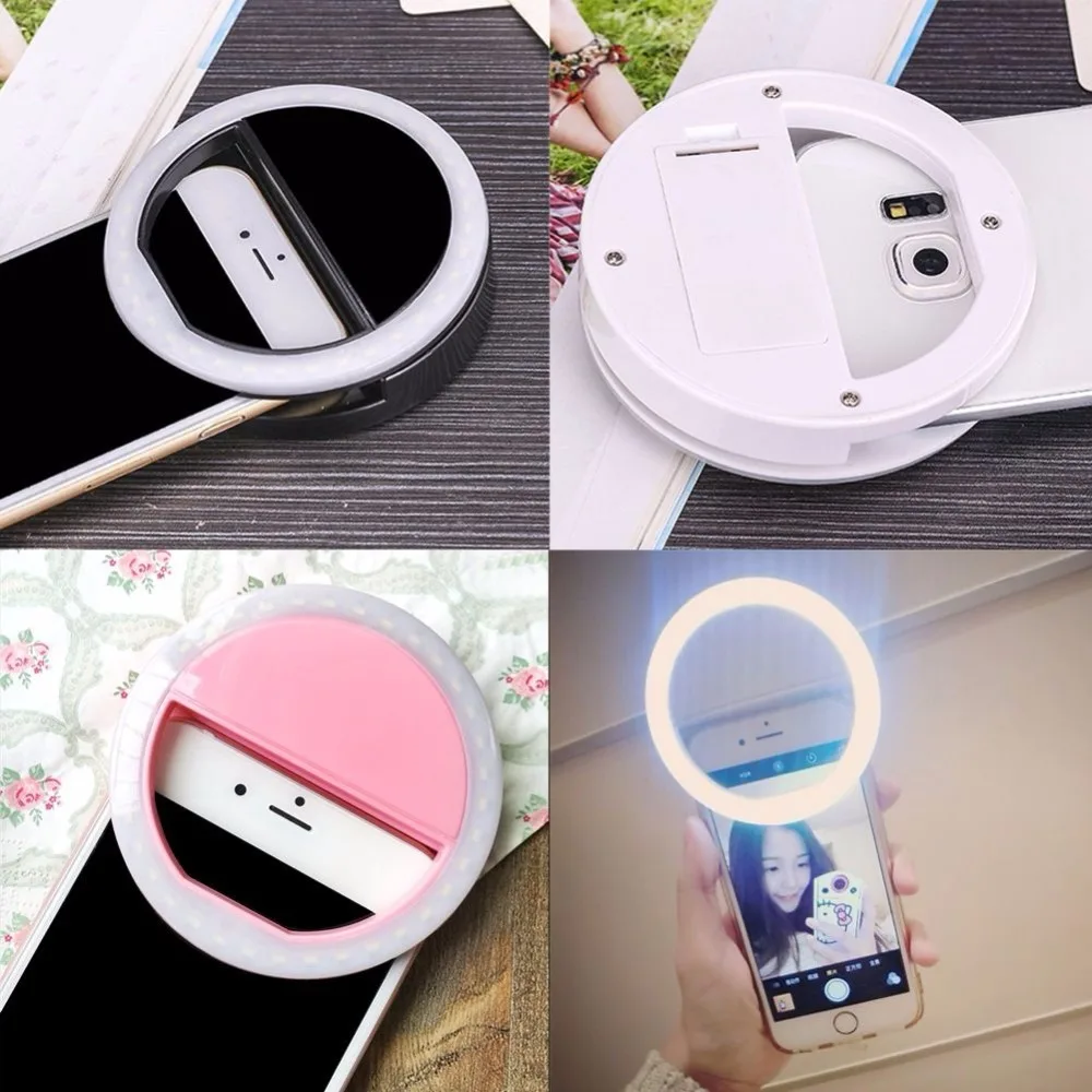 FLOVEME Selfie LED Ring Flash Light Portable Mobile Phone LEDS Lamp Luminous For Fill Lights | Электроника