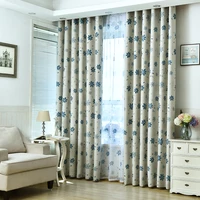 blackout curtains for bedroom kitchen window curtains shade floral blinds drapes for living room door cortinas fabric tend panel