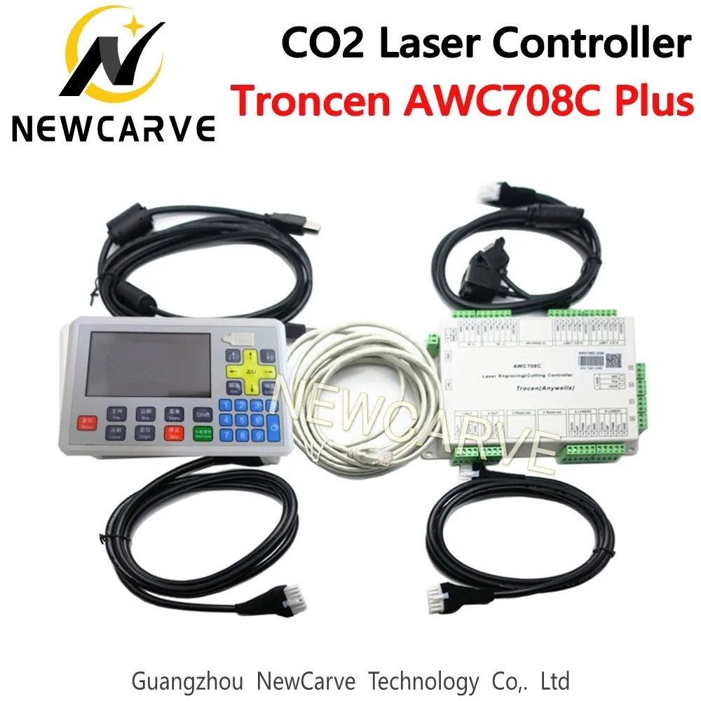 Лазерный контроллер Trocen AWC708c Plus CO2 система контроллера DSP поддержка 6-осевого и Num
