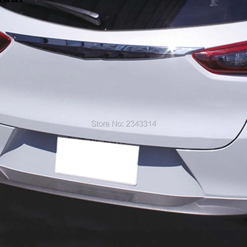 Для Mazda CX 3 CX3 2016 2017 2018 ABS Задняя Крышка багажника задняя дверь крышка молдинг