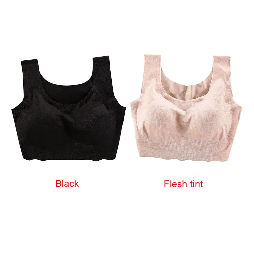 Противоударный нижнее белье беспроводной бесшовный сна Бюстгальтер Push Up