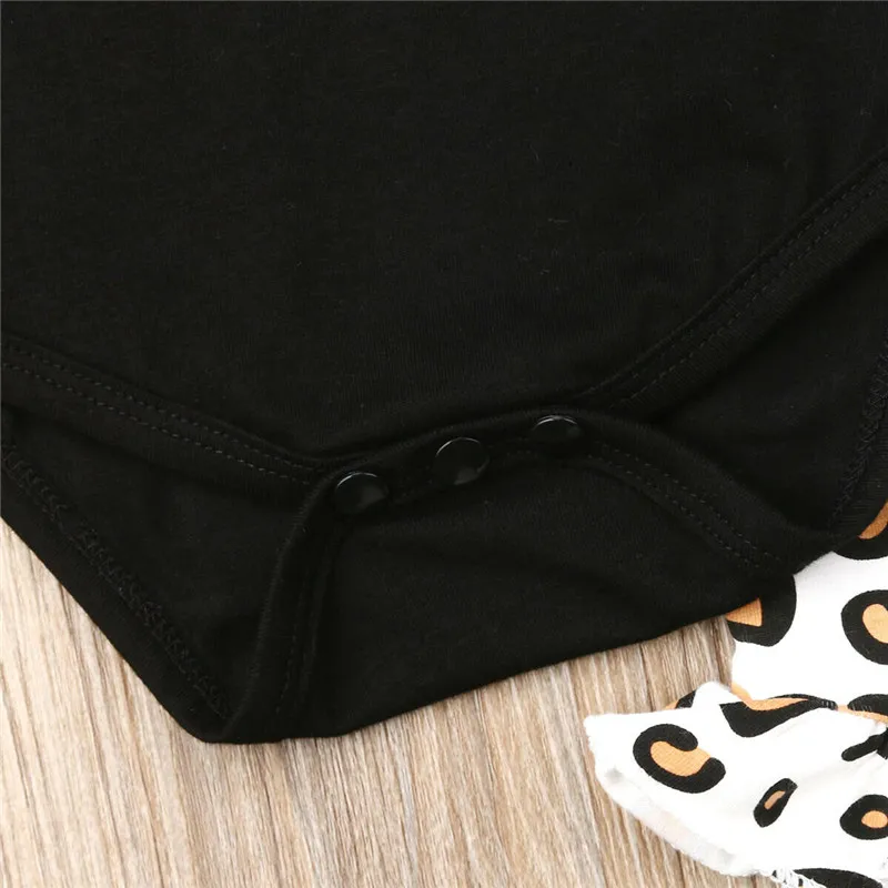 Милый Летний комплект одежды для новорожденных одежда из 2 предметов с