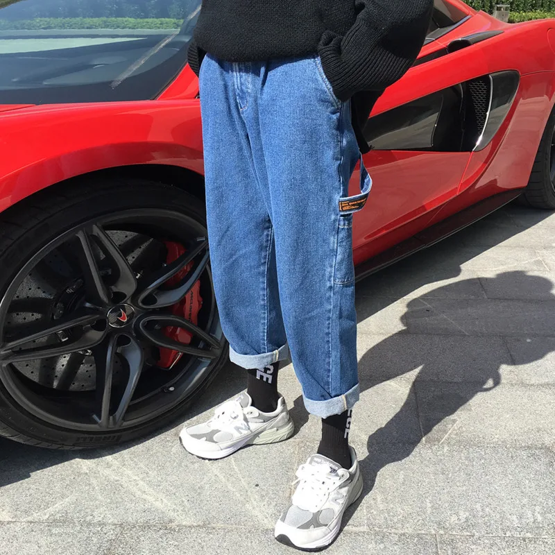 Новинка 2019 весенне-летние корейские повседневные мужские модные однотонные