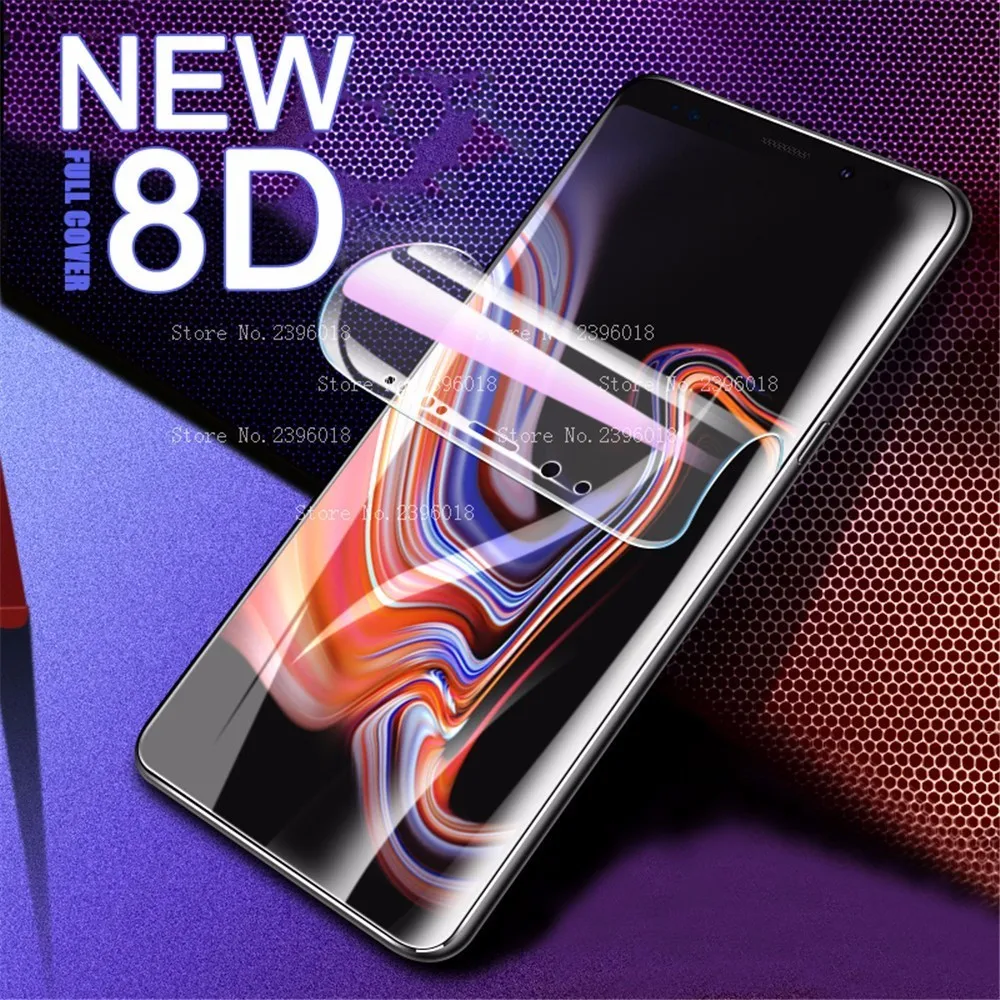 

New 8D Full Cover Hydrogel Film For Samsung Galaxy S10 J4 J6 A6 Plus 2018 Screen Protector For J3 A5 A7 Soft Protective Film HD