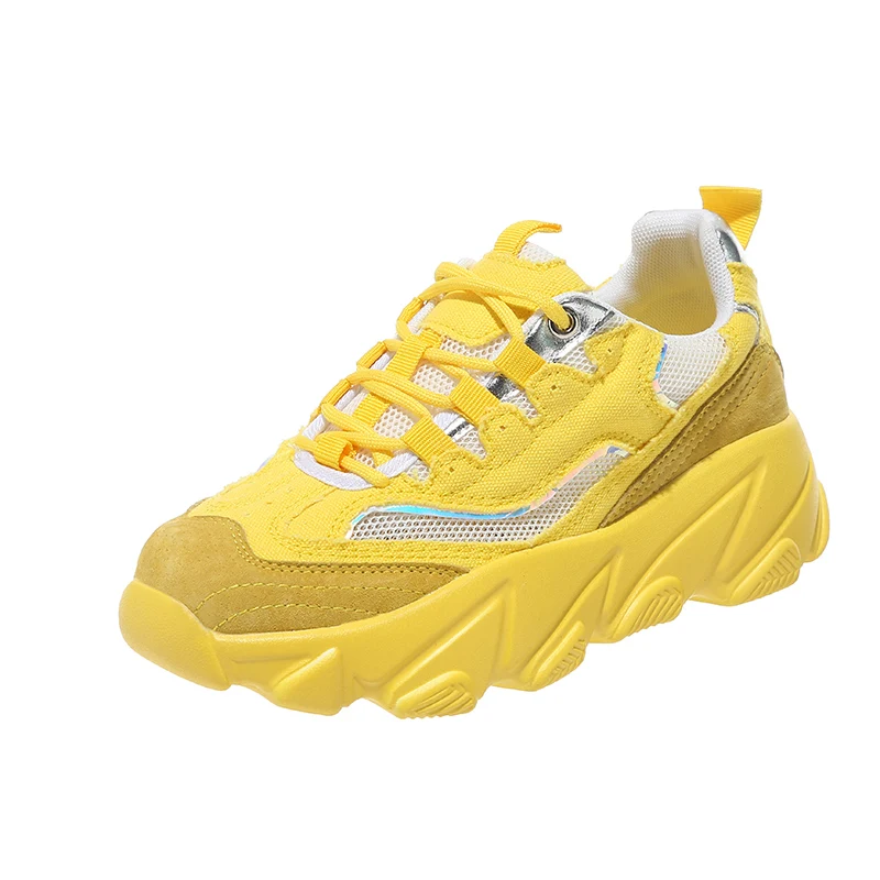 Женские массивные кроссовки коллекция 2019 года модная женская обувь на платформе