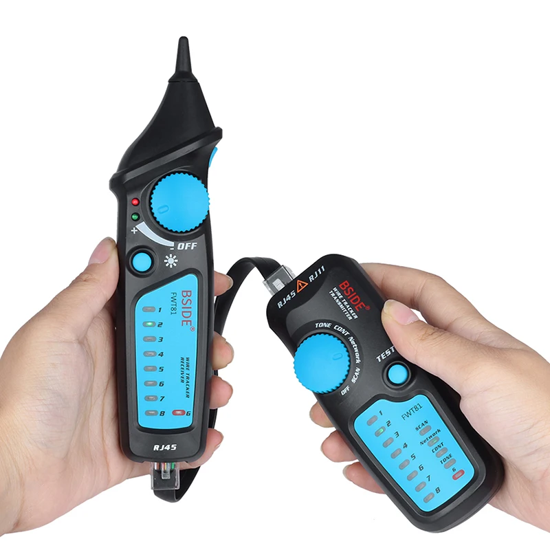 BSIDE FWT81 RJ11 RJ45 сетевой кабель Линия Трейсер с поиском тестер детектор линия Finder