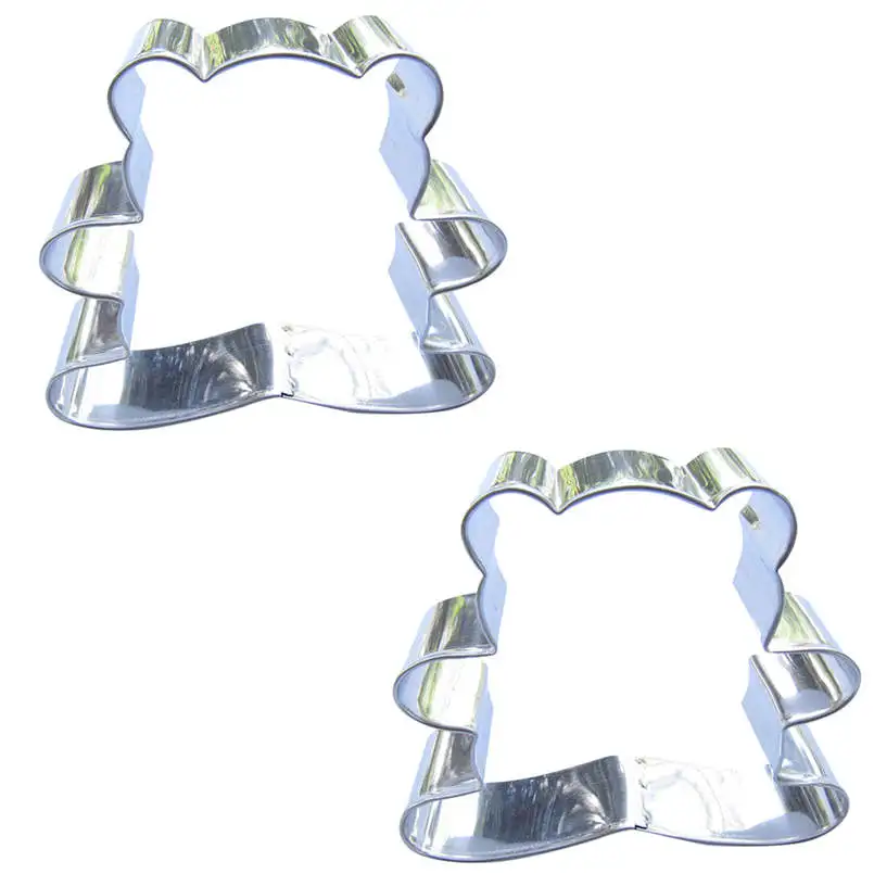 Формы для вырезания печенья в форме медведя из 2 частей инструменты выпечки