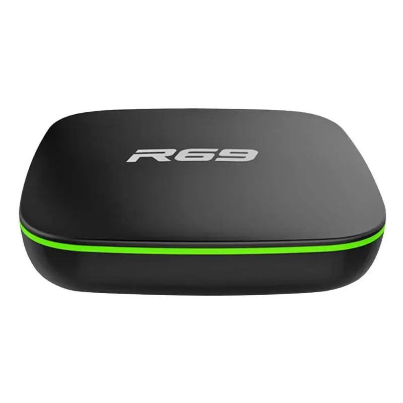 R69 Android 7 1 ТВ коробка Allwinner H3 4 ядра Wi Fi Декодер каналов кабельного телевидения Media