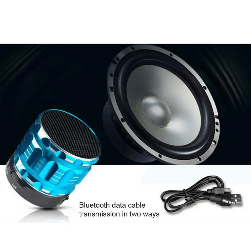 

Bluetooth Speaker Metal Wireless Mini Smart Portable Audio Subwoofer For Mobile Phones Tablets PC Outdoor Home Support TF U Disk