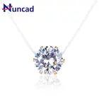 Женское Ожерелье из прозрачной лески с фианитом