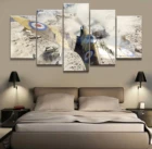 5 шт., Картина на холсте с изображением игры поле боя