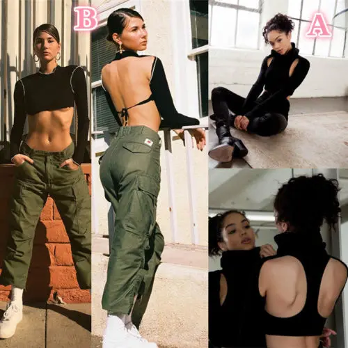 Sexy Women Black Backless Sweaters 2019 Brand New Spring Autumn Turtleneck Pullover Long Sleeve Top Shirt Crop S-L | Женская одежда