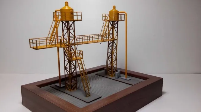 Модель поезда Ho Diy 1 /87 Масляная Станция внутреннего сгорания архитектура