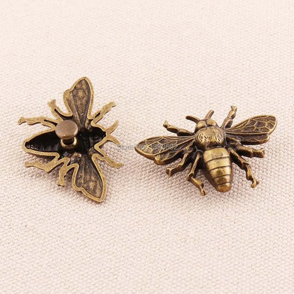 

6pcs/lot Bronze Color Unique Design Bee shape Decoration rivets for bag garment Diy Accessories