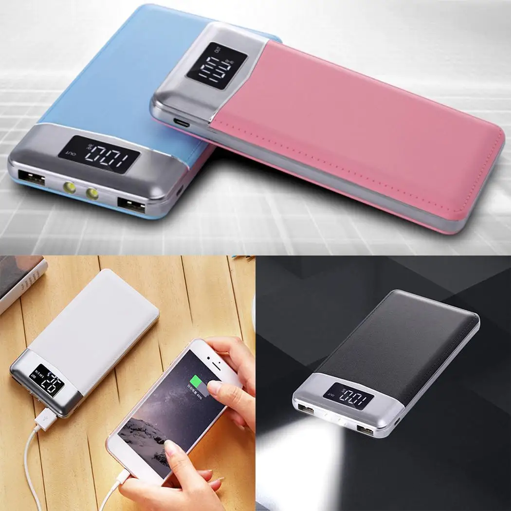 Мини Портативный 10000 mAh банк силы lcd цифровое портативное зарядное устройство с