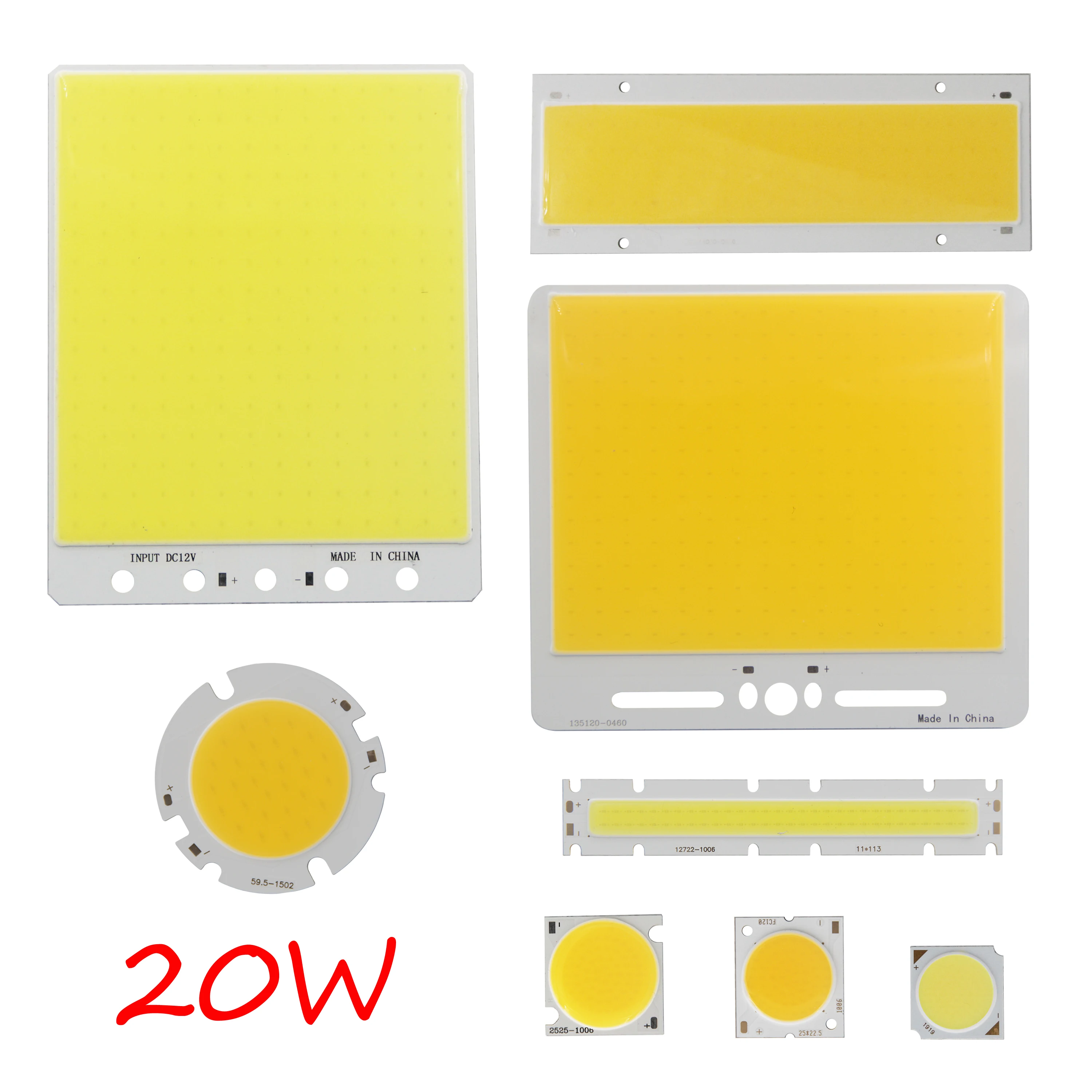 

[ALLCOB] MIX 20W 30V 12V 33V 600mA led cob lamp light panel round cob 3000K 6000K for DIY car bulb cob led bar strip chip source