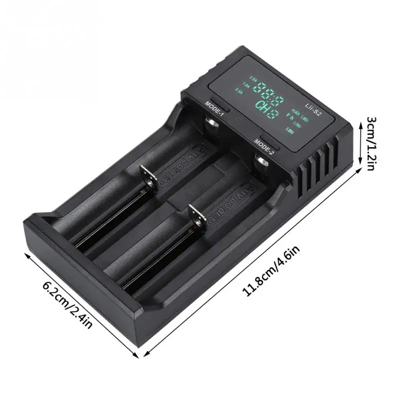 Умное зарядное устройство LiitoKala Lii DC 5V2A два слота с дисплеем питания|Зарядные