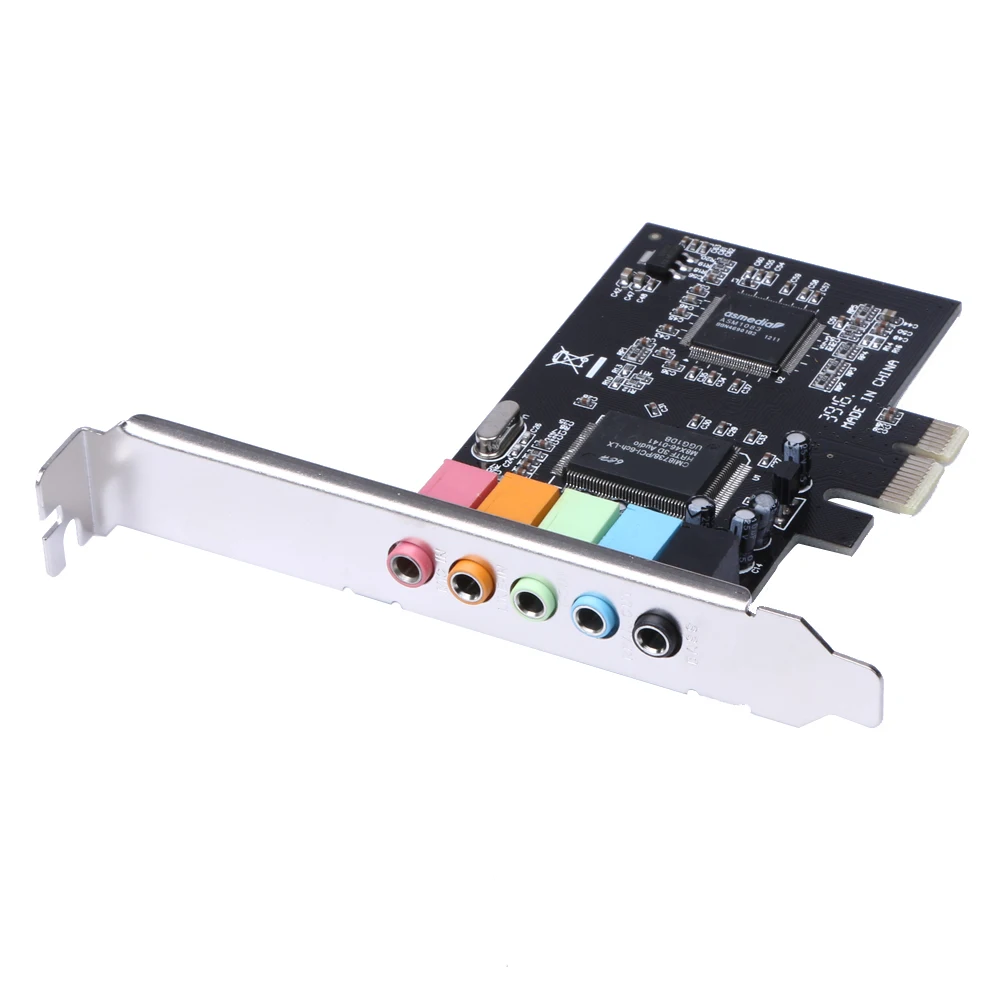 100% новый PCI Express x1 PCI-E 5 1 каналов CMI8738 чипсет аудио цифровая звуковая карта с