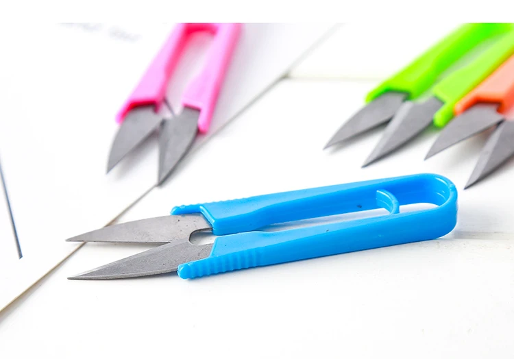 

Scissor U Cutting Sewing Scissors Plastic Handle Nippers for Fabric Cross Stitch Embroidery Tailor's DIY