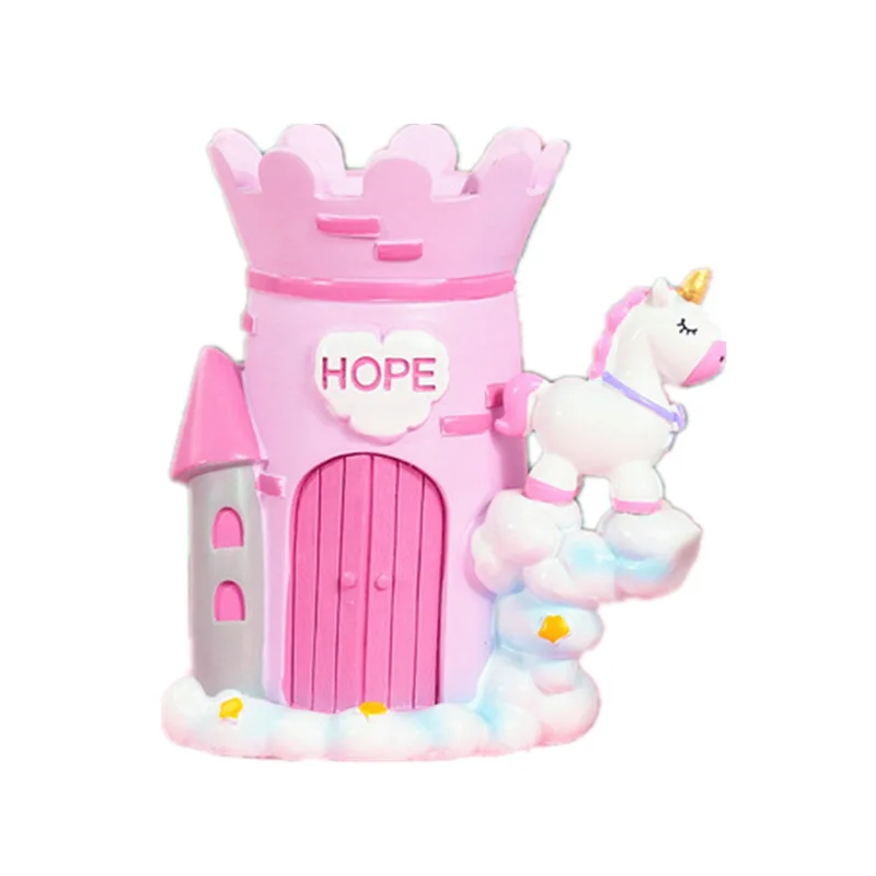 Ins подставка для ручки с животным Kawaii Статуэтки из смолы подарок настольное