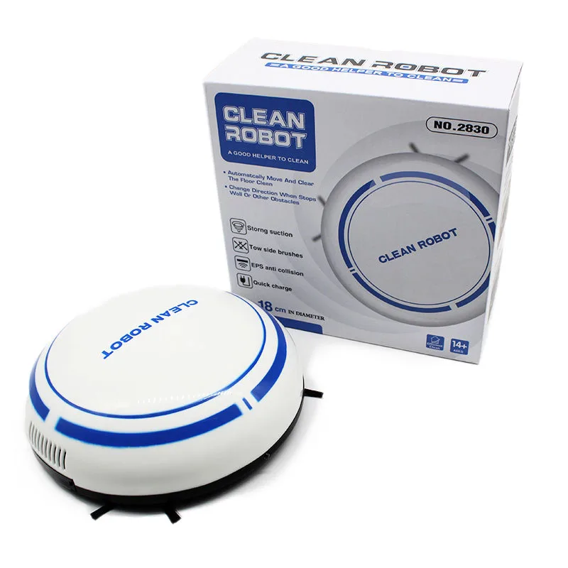 

Mini Robot Vacuum Cleaner Automatic Household Cleaning Sweeping Robot 1800mAh battery Lowe Noise
