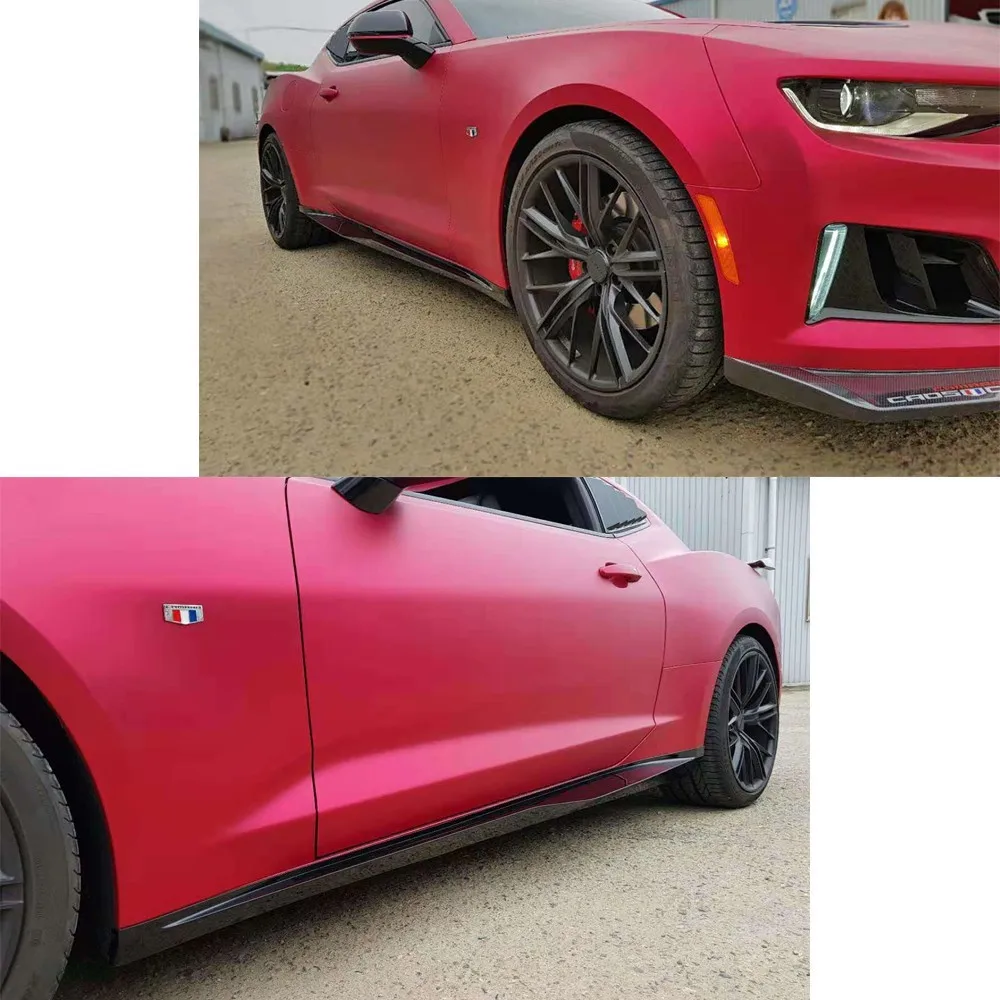 Боковые удлинительные губы для Chevrolet Camaro 2017 Coupe 2 двери полипропиленовый материал