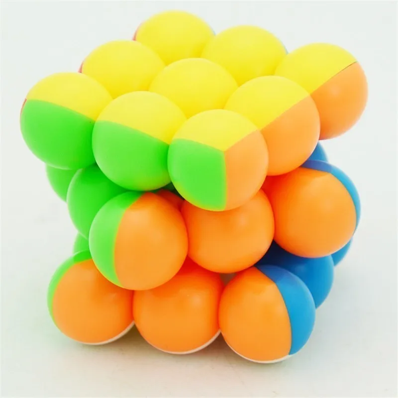 Yongjun мяч три шага волшебный нео куб 3x3x3 Stickeless бутилированный круглый Alpinia