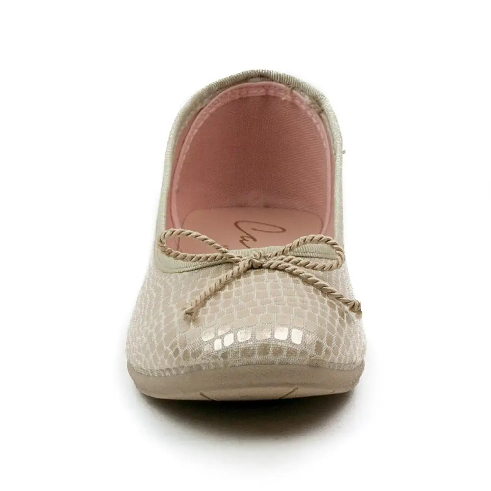 CABRERA WOMAN CANVAS DANCERS SHOE Женский Галстук плоская растительная кожа|Обувь без каблука| |