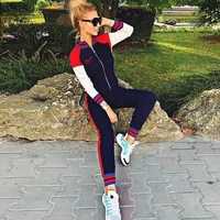 two piece set matching tracksuit women top pants sportswear joggers track suit lounge wear clothing pink letters outfits 2pc pcs