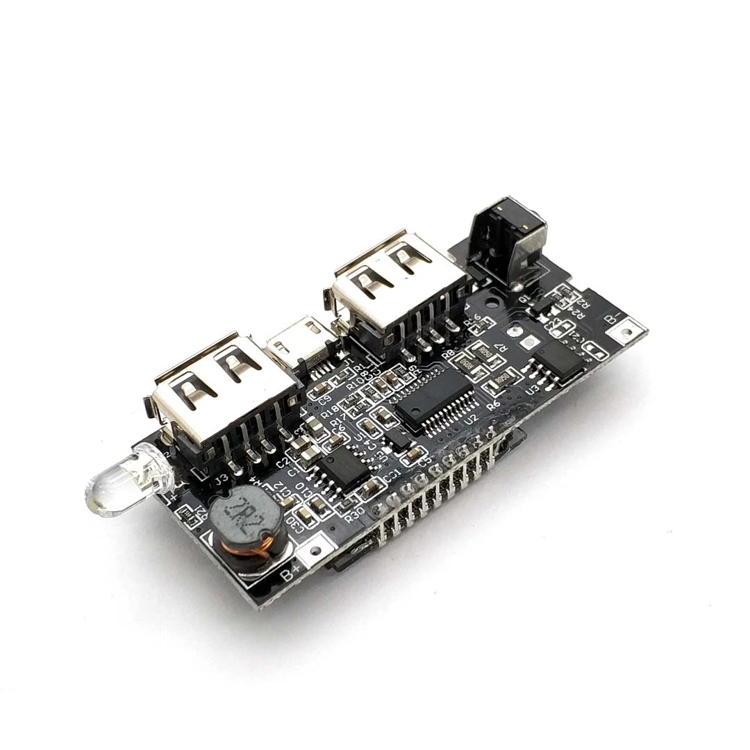 Двойной USB 5 в 1 а 18650 Мобильный Внешний аккумулятор зарядное устройство PCB модуль