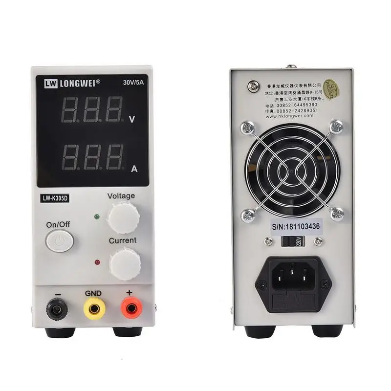 LW K305D источник питания постоянного тока Регулируемый цифровой литиевый