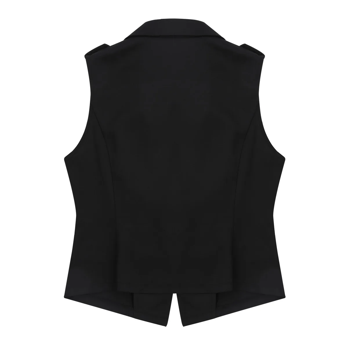 

TiaoBug Women Slim Fit Suit Vest V-Neck Sleeveless Button Down Formal Business Suit Dressy Vest Female Elegant Office Waistcoat
