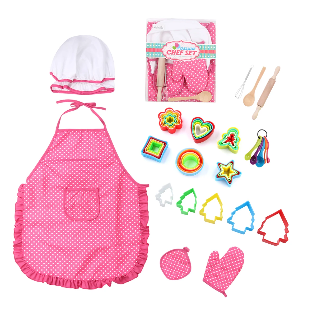 High Quality 2019 Chef Role Play Costume Dress -Up Set With Realistic Accessories Kids Bakeware Sets |