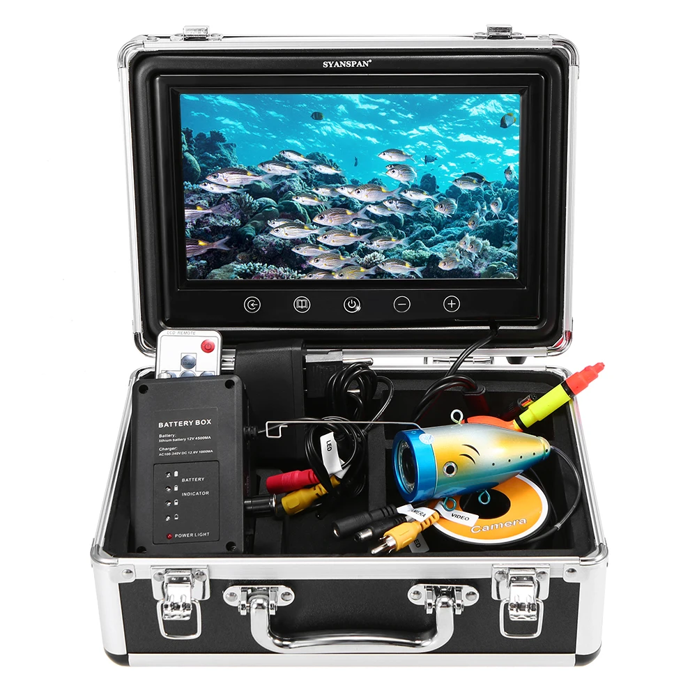 

Portable 7" Inch Monitor 1000TVL Waterproof Underwater Fishing Camera Kit 24PCS Infrared IR LEDs Fish Finder for Carp Fishing