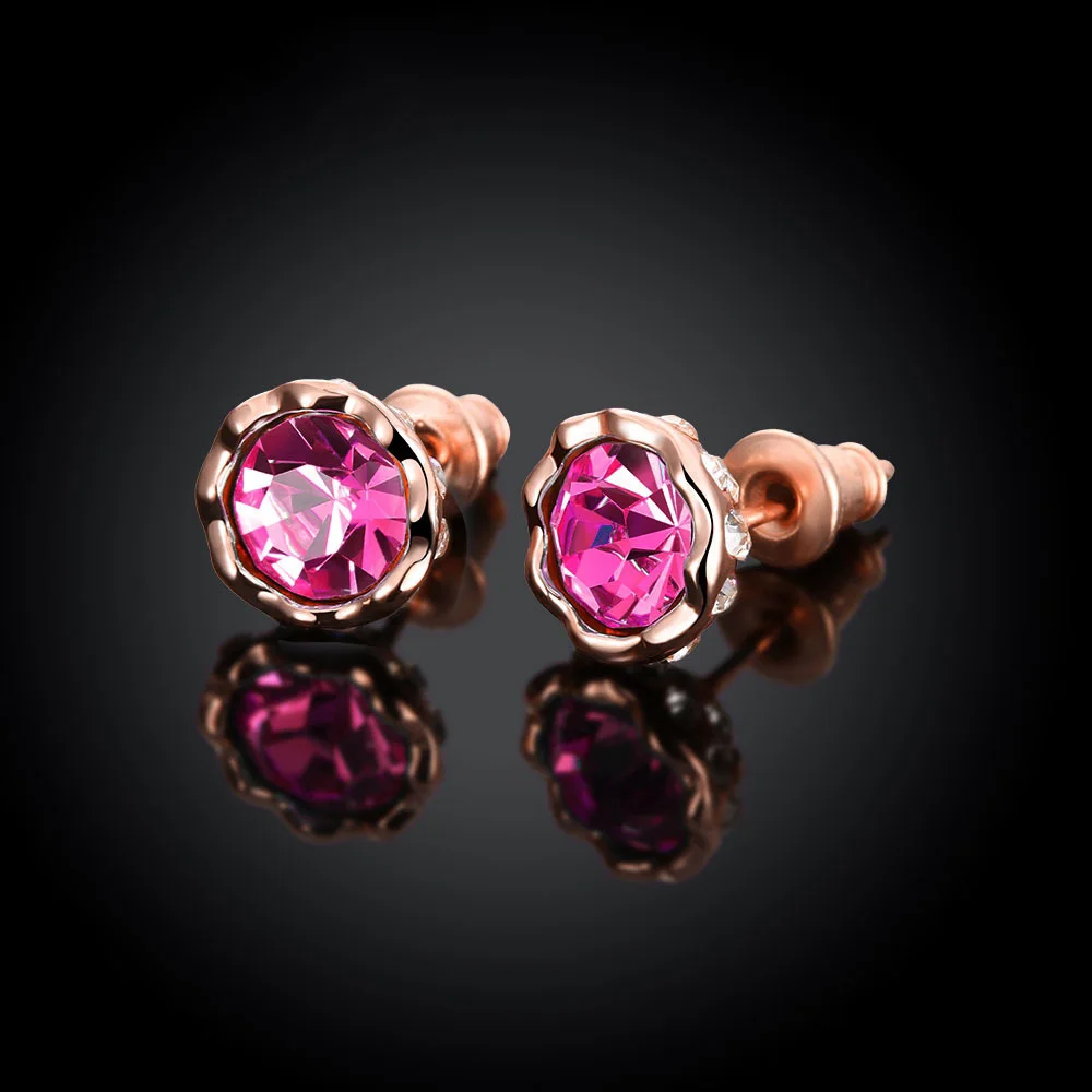 New Fashion jewelry High grade heart earrings for women Crystals From Austrian woman girl gift | Украшения и аксессуары